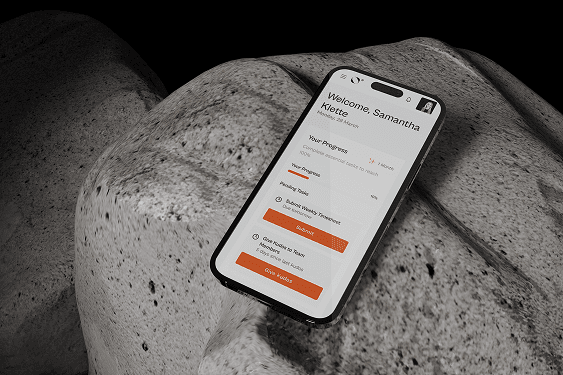 Orbit dashboard shown on a phone